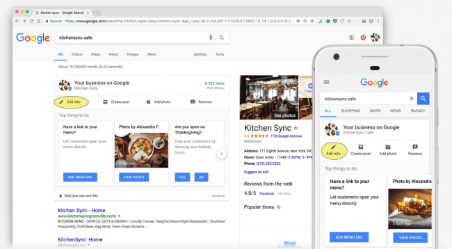 GOOGLE NOW ALLOWS EDITING ON SEARCH RESULTS PAGE