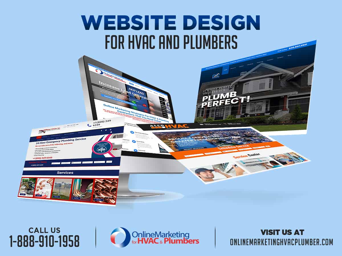 Plumber HVAC Web Design New Website